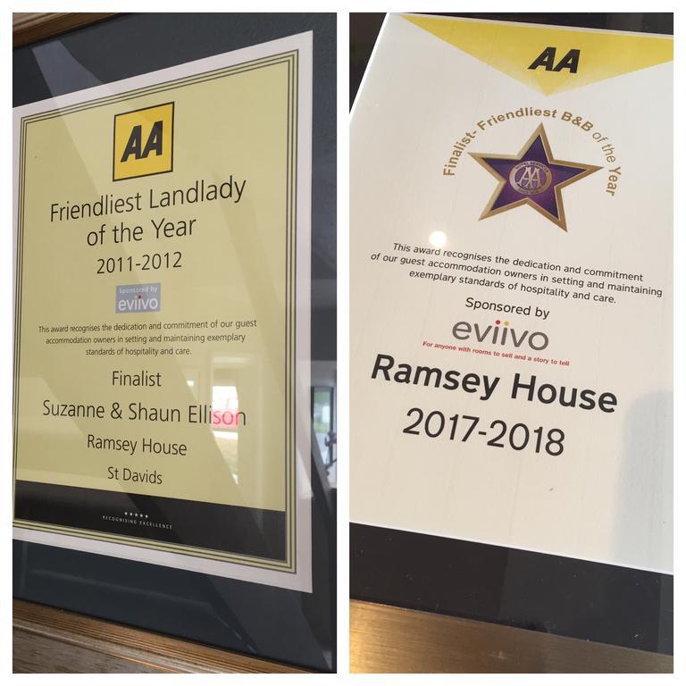 סנט דייוידס Ramsey House - Luxury Licensed B&B - Parking And Guest Lounge מראה חיצוני תמונה